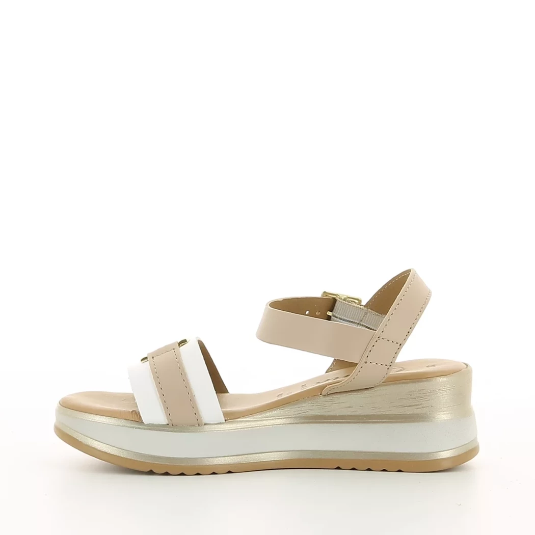 Image (4) de la chaussures Divina - Sandales et Nu-Pieds Beige en Cuir