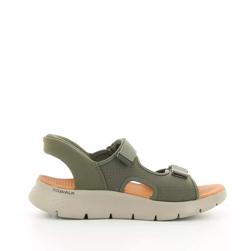 Image (2) de la chaussures Skechers - Sandales et Nu-Pieds Vert en Cuir synthétique