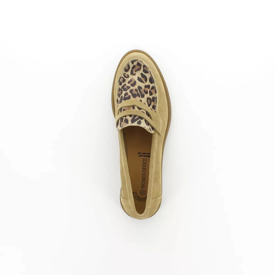 Image (6) de la chaussures Women Office - Mocassins Beige en Cuir nubuck