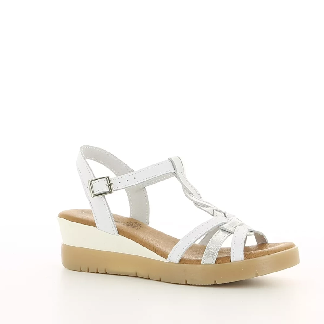 Image (1) de la chaussures Desir de Fuite - Sandales et Nu-Pieds Blanc en Cuir