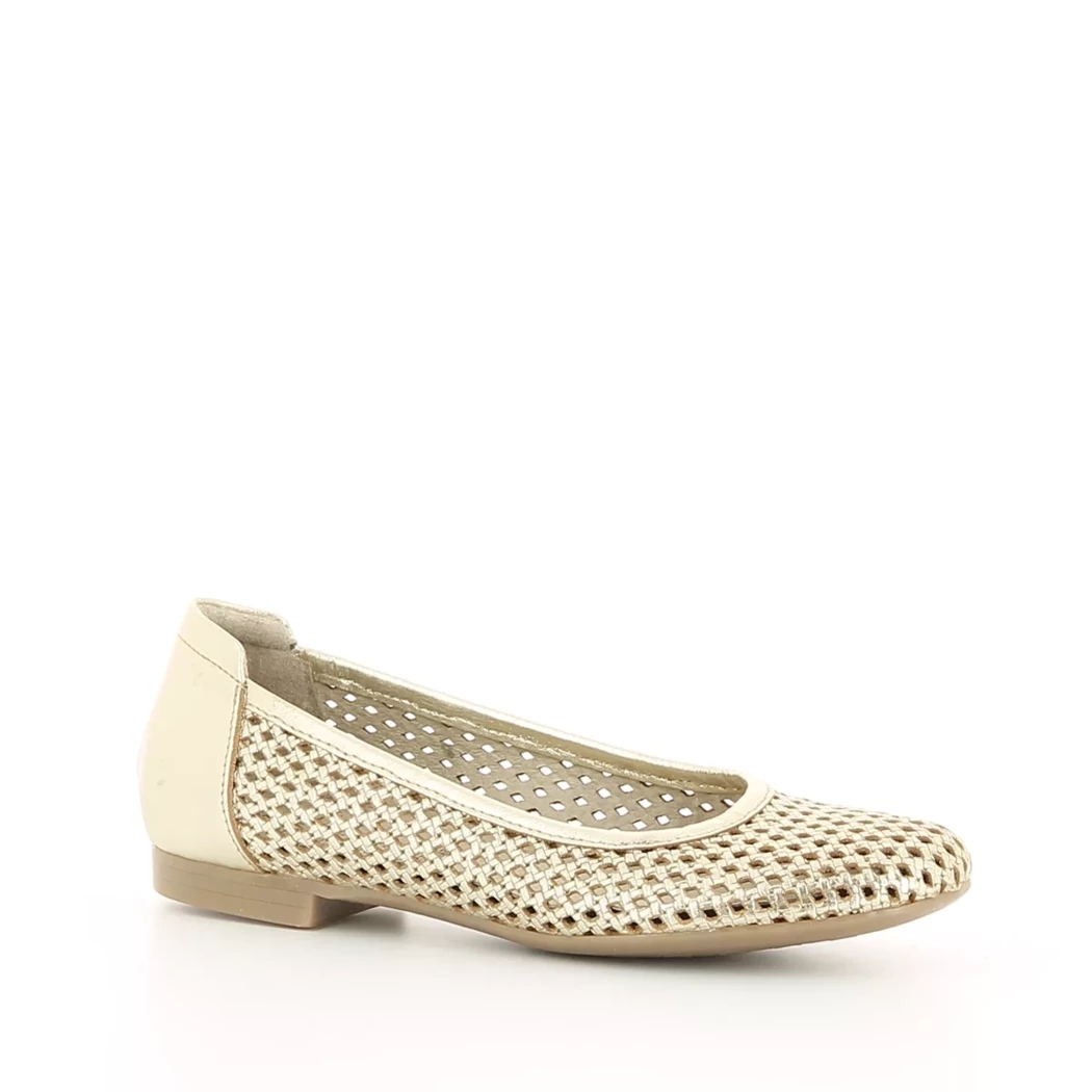 Image (1) de la chaussures Les Fees de Bengale - Ballerines Or / Bronze / Platine en Cuir