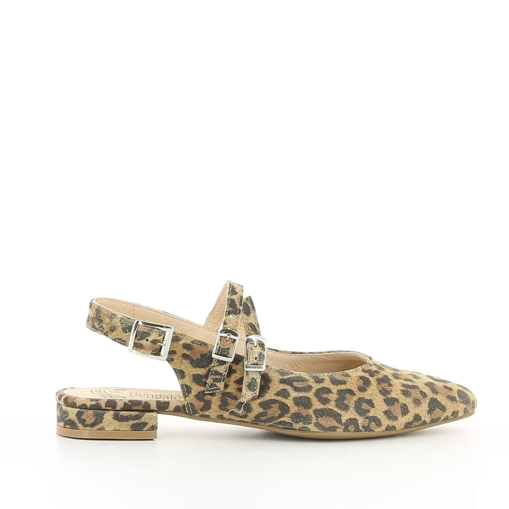 Image (2) de la chaussures Les Fees de Bengale - Escarpins Marron en Cuir nubuck