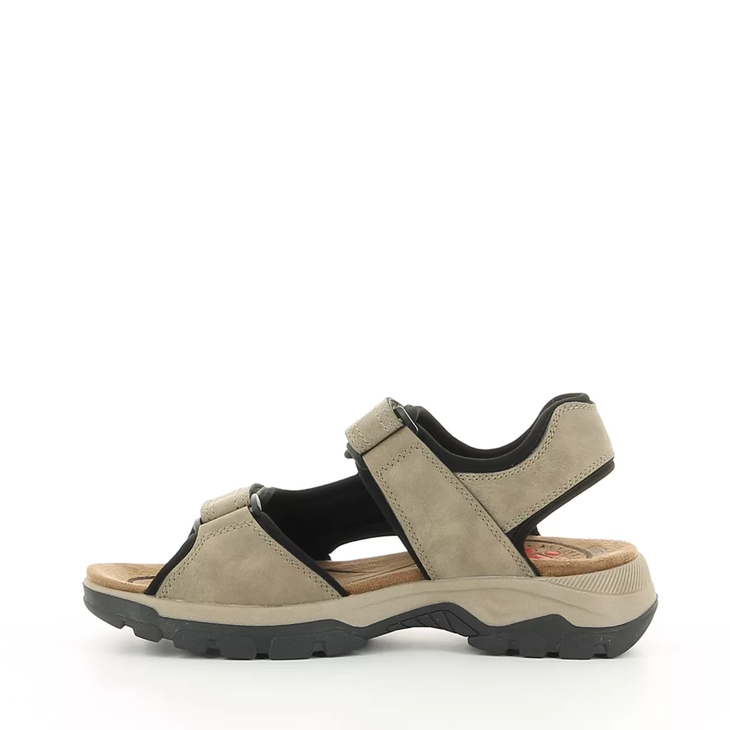 Image (4) de la chaussures Relife - Sandales et Nu-Pieds Taupe en Cuir synthétique