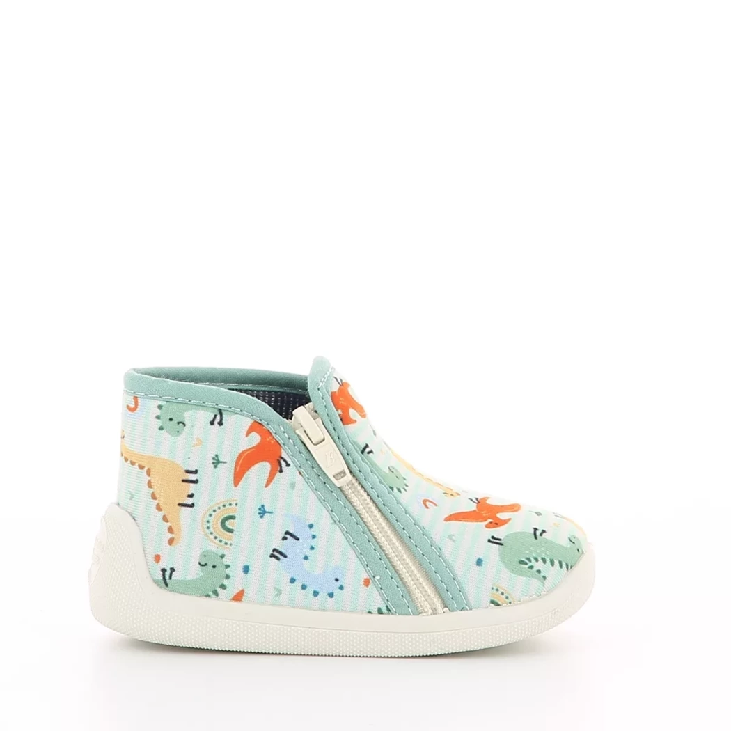 Image (2) de la chaussures Bossi - Pantoufles et Chaussons Vert en Textile