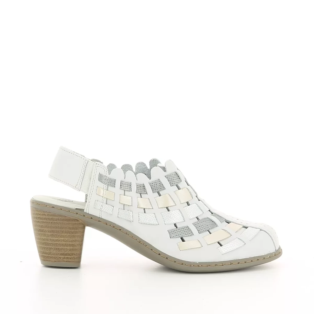 Image (2) de la chaussures Kiarflex - Escarpins Blanc en Cuir