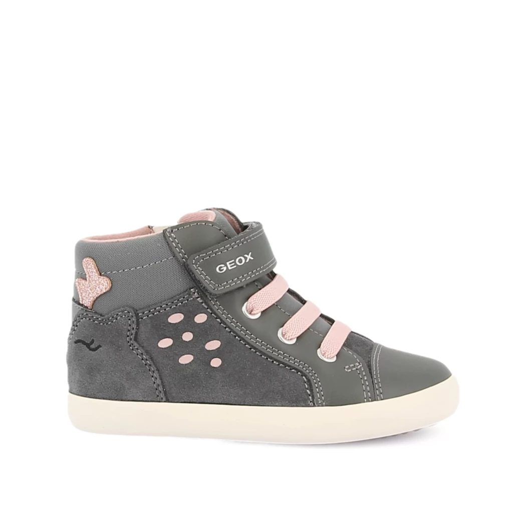Image (2) de la chaussures Geox - Bottines Gris en Cuir synthétique
