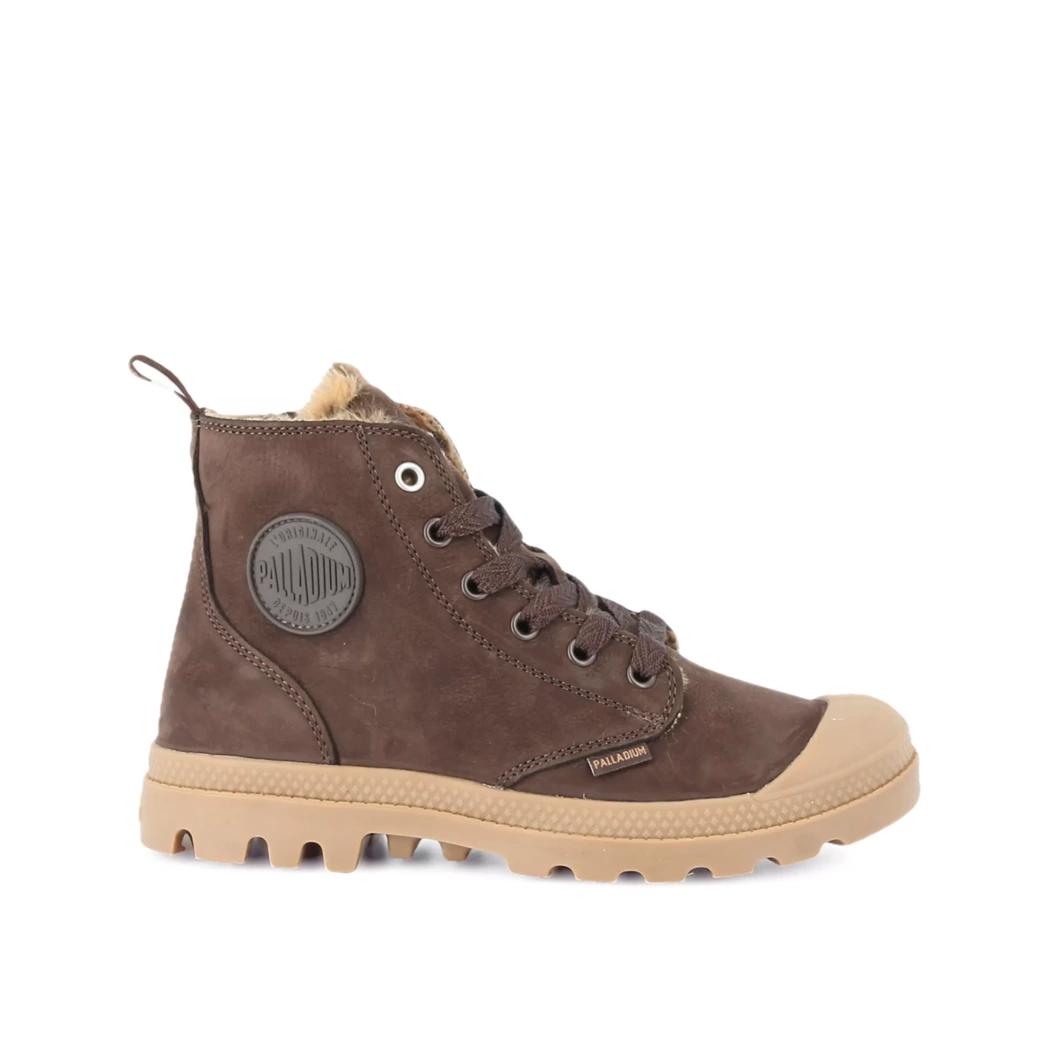 Image (2) de la chaussures Palladium - Bottines Marron en Cuir nubuck
