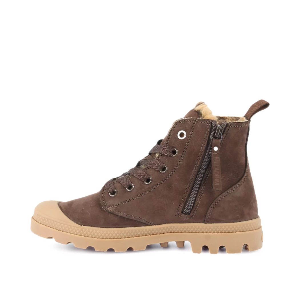 Image (4) de la chaussures Palladium - Bottines Marron en Cuir nubuck