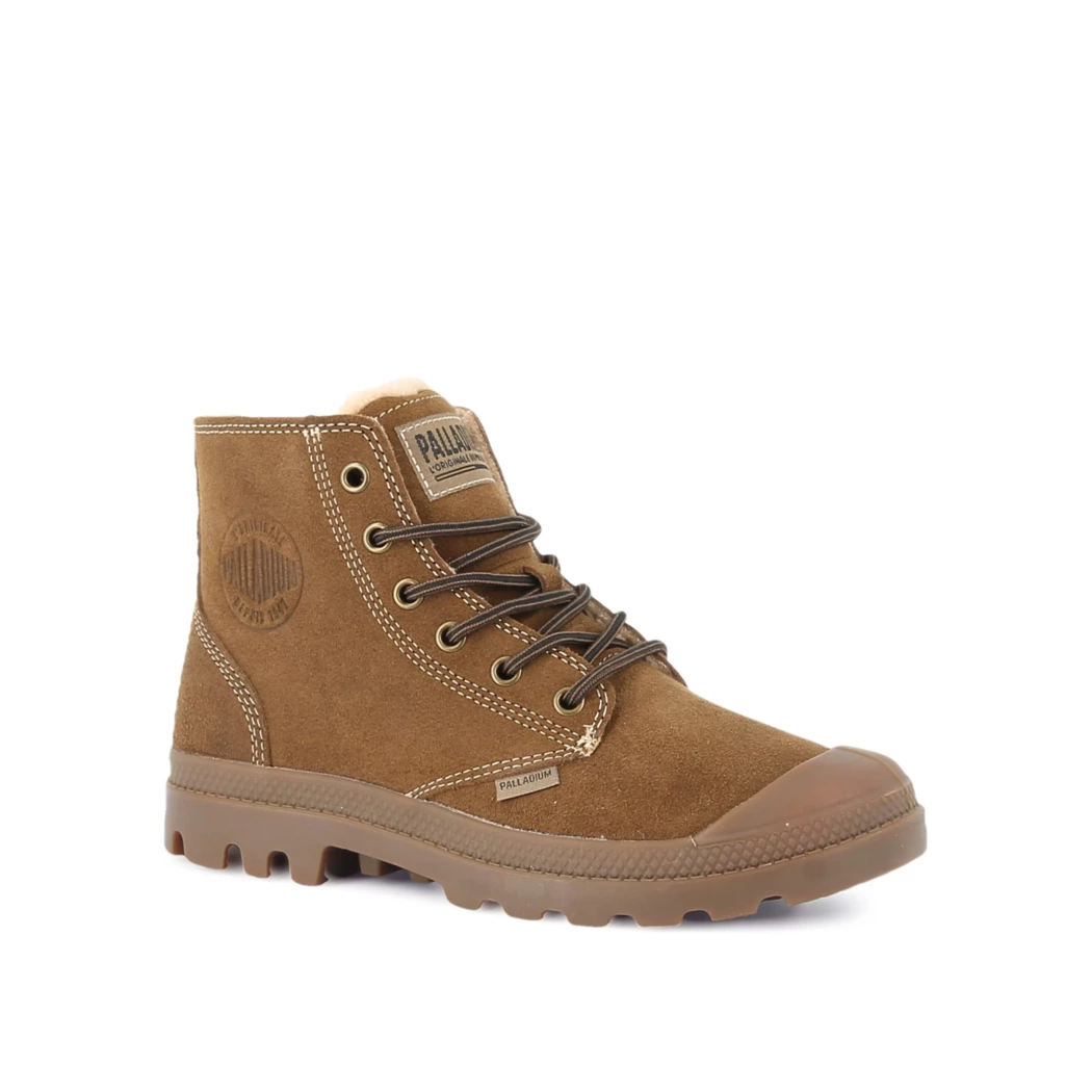 Image (1) de la chaussures Palladium - Bottines Marron en Cuir synthétique