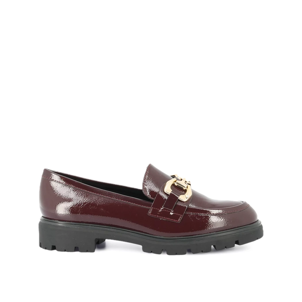 Image (2) de la chaussures Marco Tozzi - Mocassins Bordeaux en Cuir synthétique