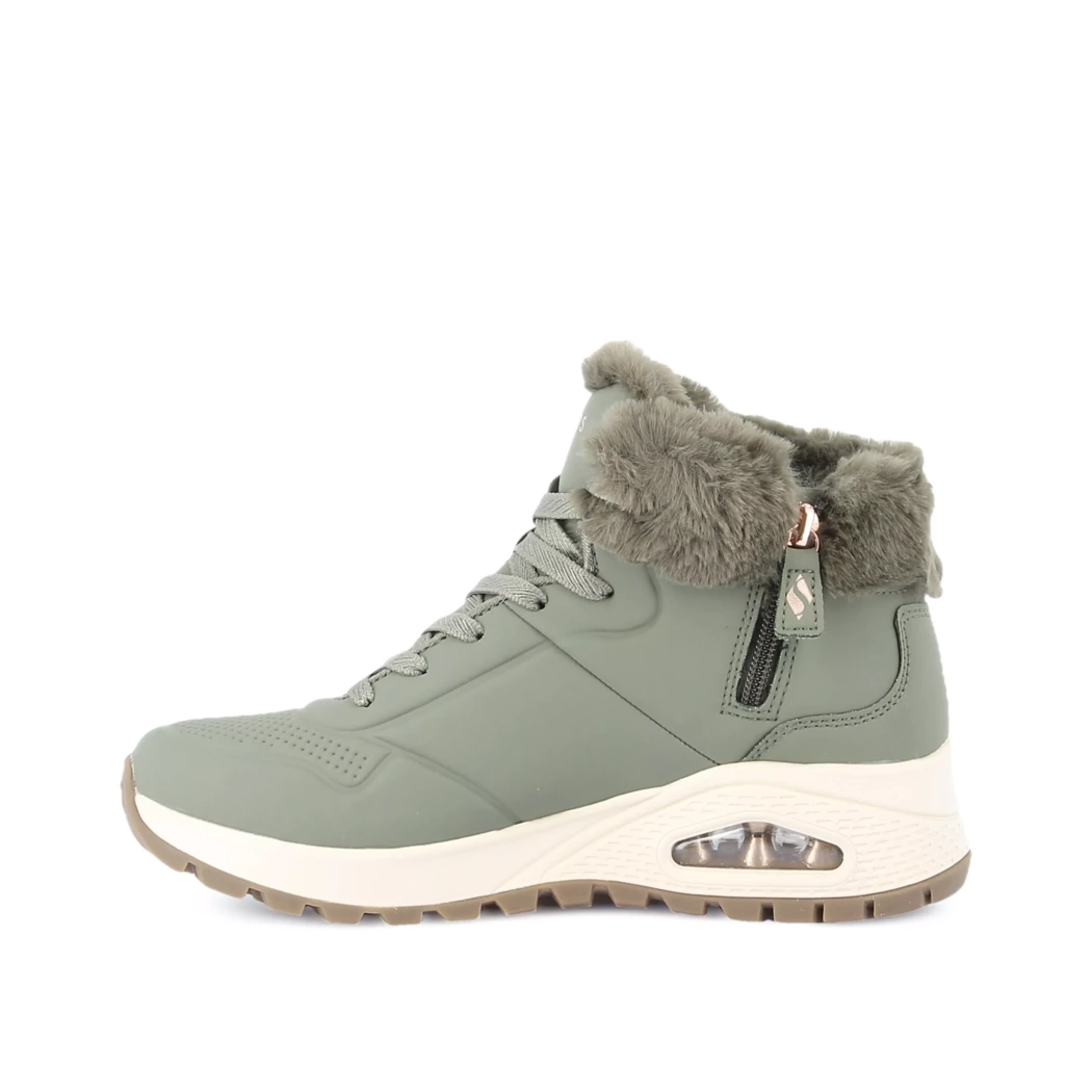 Image (4) de la chaussures Skechers - Bottines Vert en Cuir synthétique