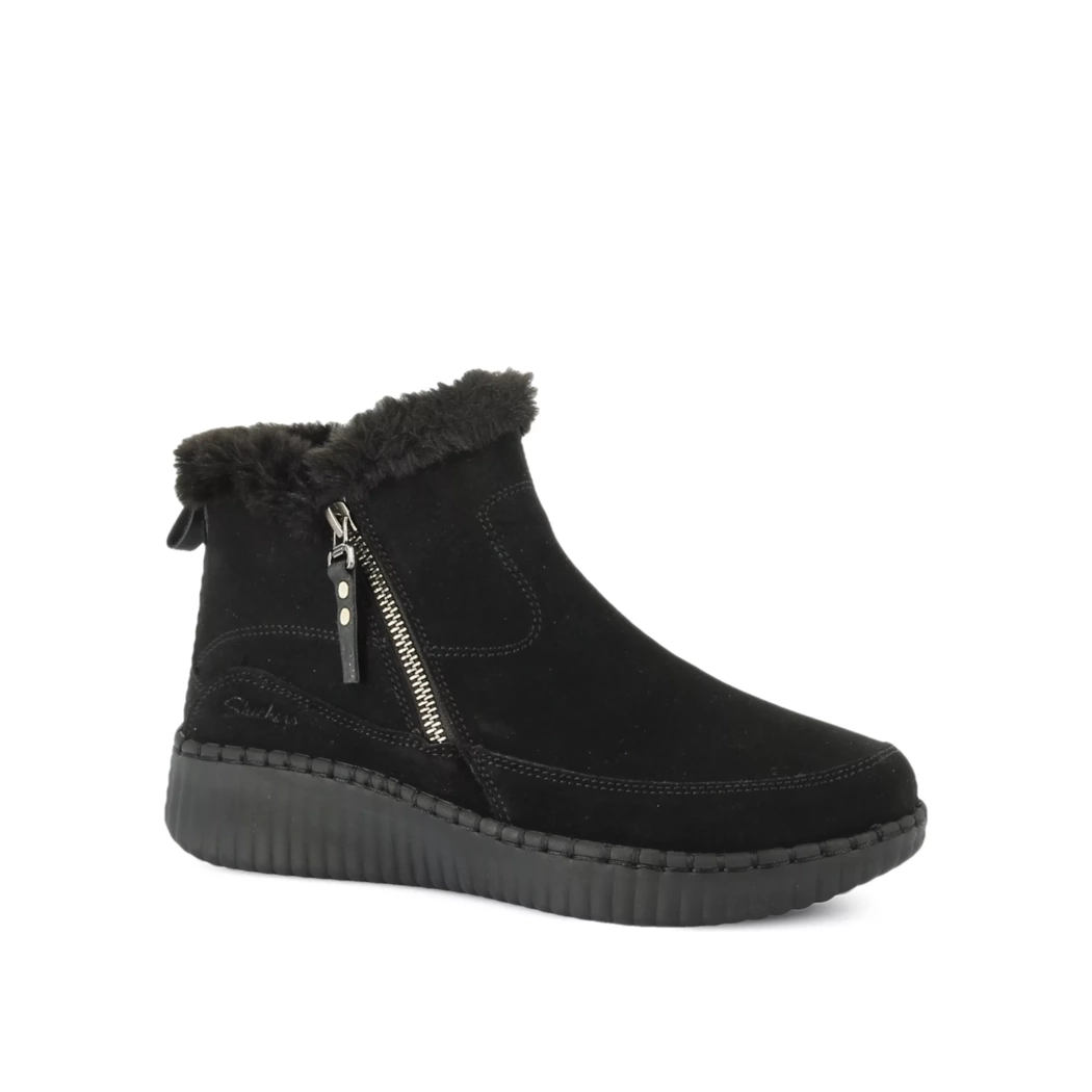 Image (1) de la chaussures Skechers - Boots Noir en Cuir nubuck