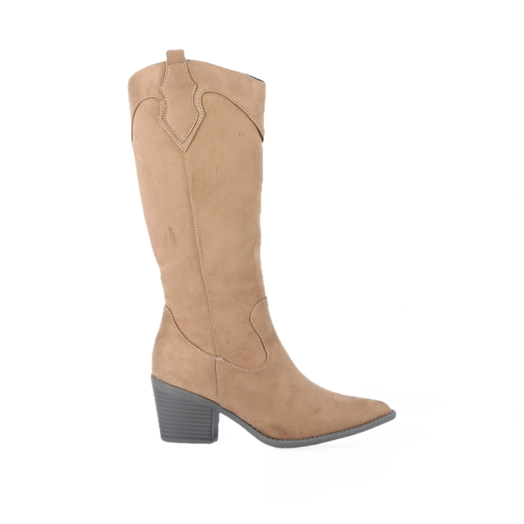 Image (2) de la chaussures Fashion Victim - Bottes Taupe en Cuir synthétique