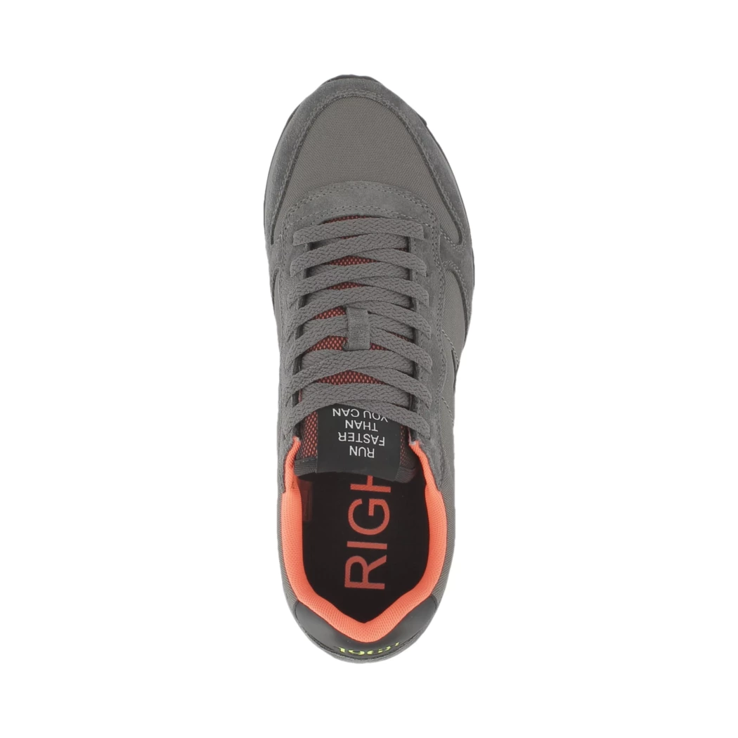 Image (6) de la chaussures Sun68 - Baskets Gris en Cuir nubuck