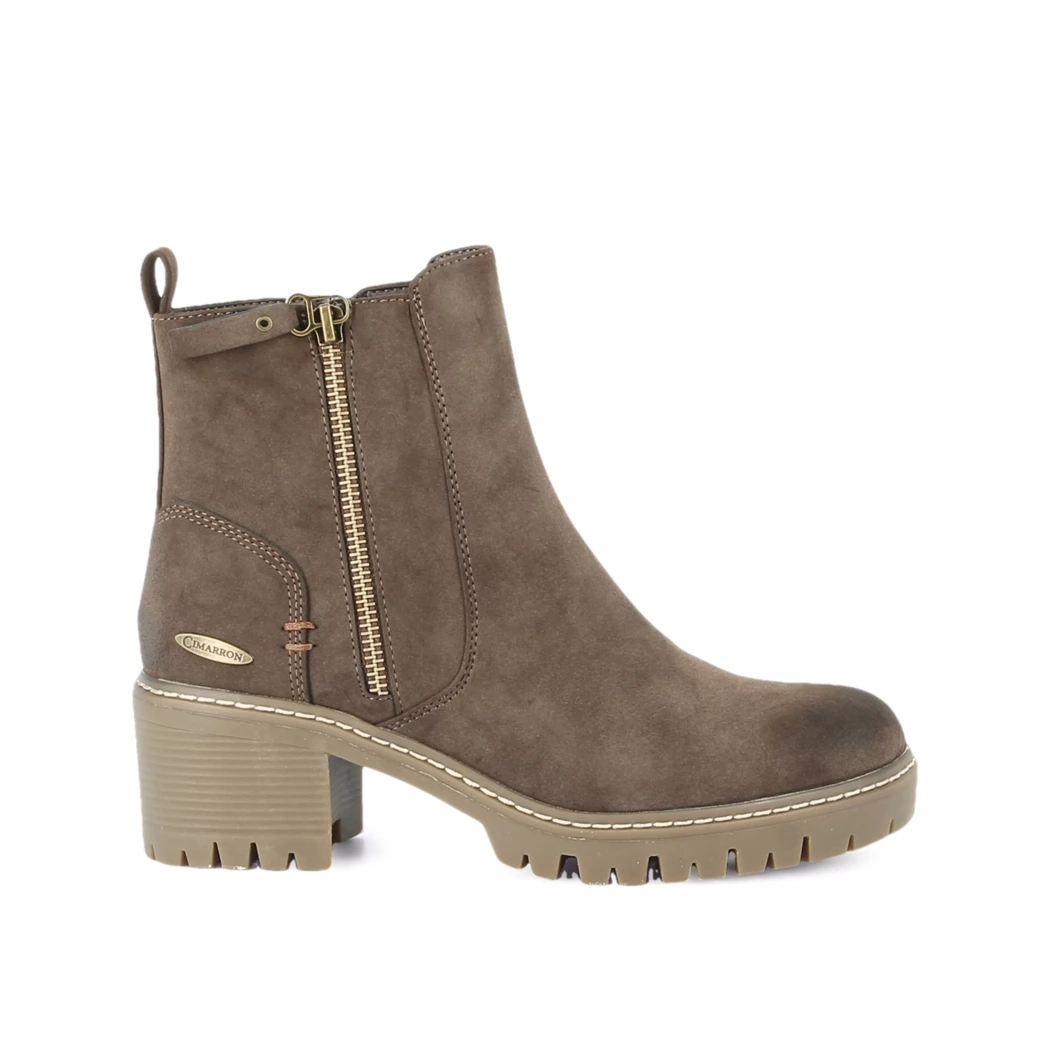 Image (2) de la chaussures Cimarron - Boots Marron en Cuir synthétique