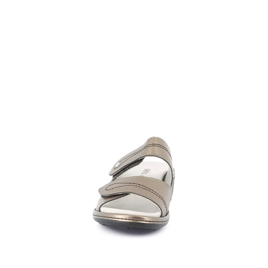 Image (5) de la chaussures Sens - Mules et Sabots Taupe en Cuir vernis
