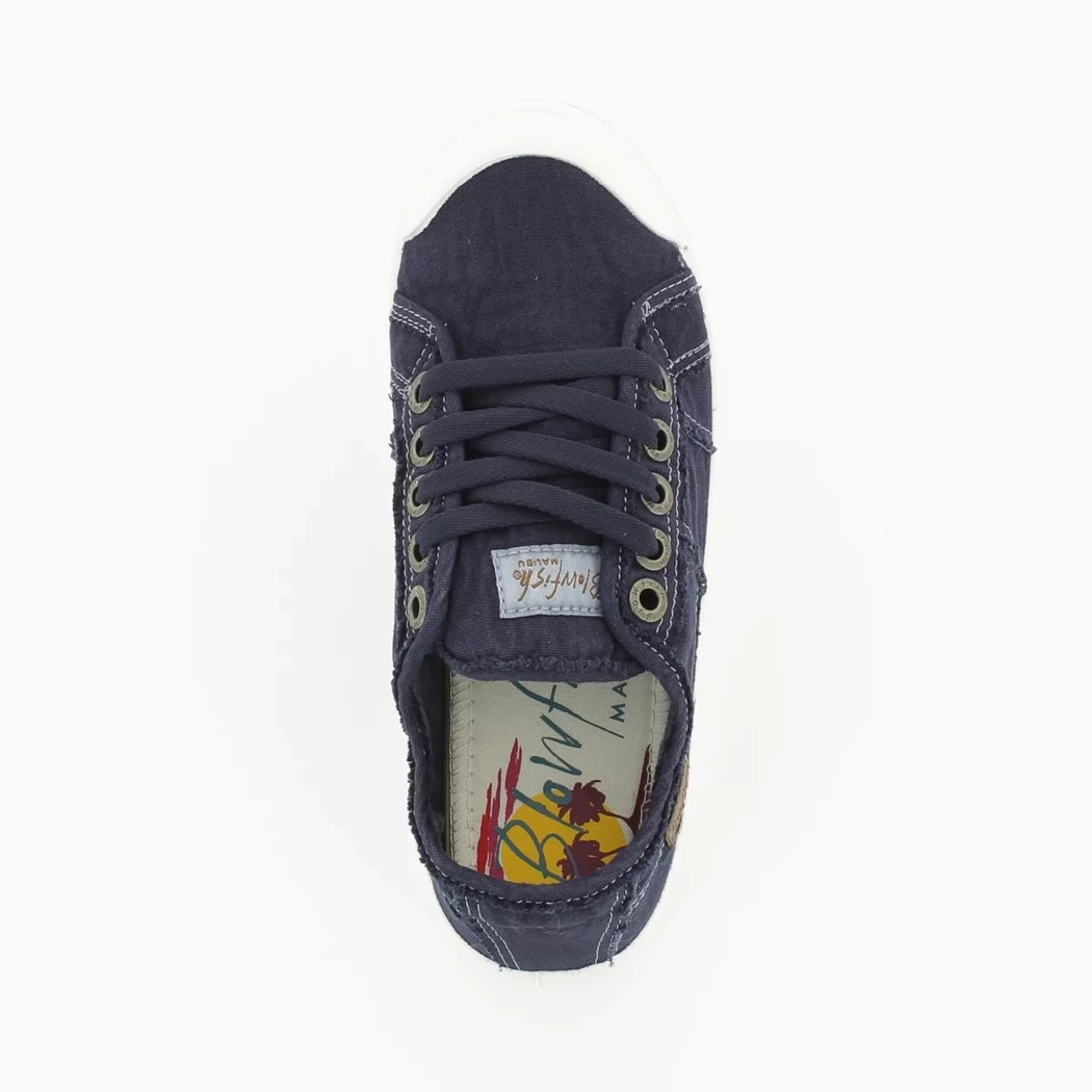 Image (6) de la chaussures Blowfish - Chaussures à lacets Bleu en Textile