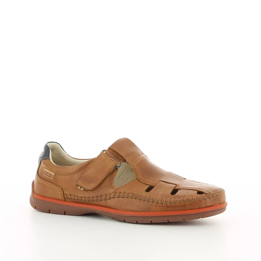 Image (1) de la chaussures Pikolinos - Sandales et Nu-Pieds Cuir naturel / Cognac en Cuir