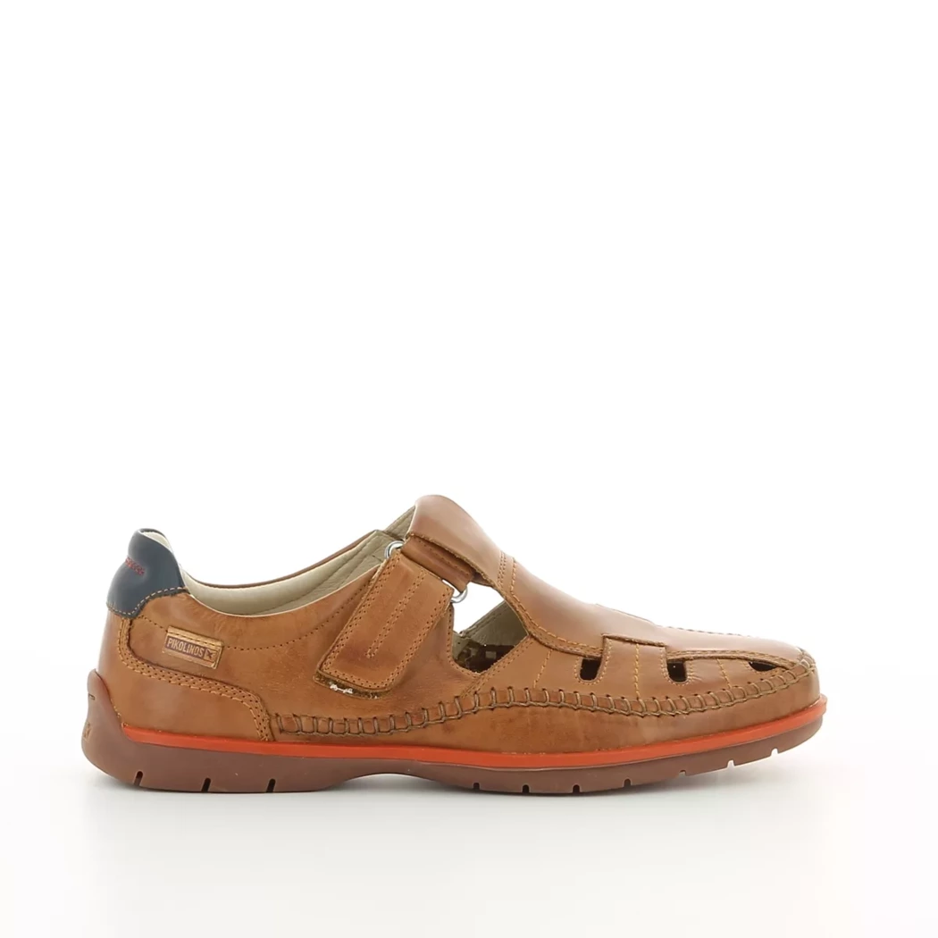 Image (2) de la chaussures Pikolinos - Sandales et Nu-Pieds Cuir naturel / Cognac en Cuir