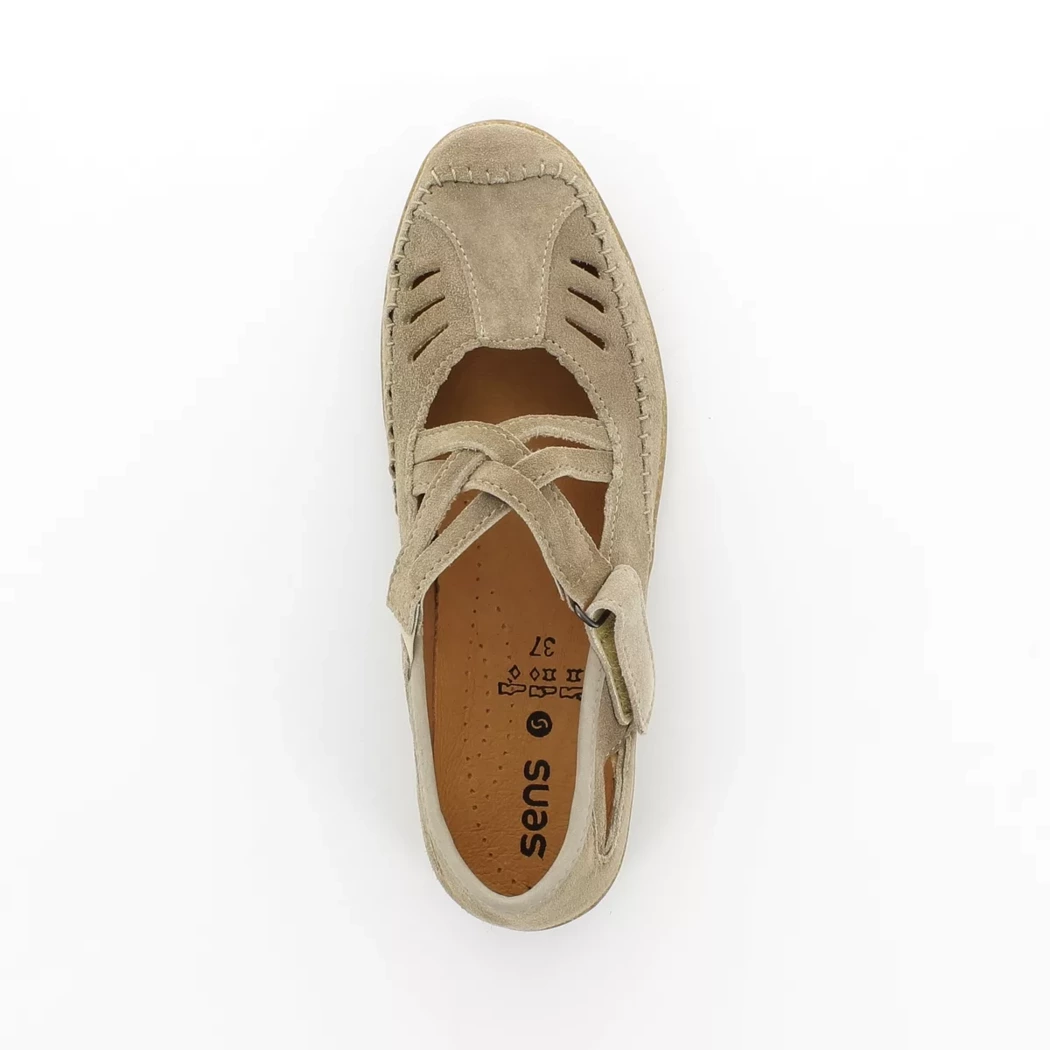 Image (6) de la chaussures Sens - Ballerines Taupe en Cuir nubuck