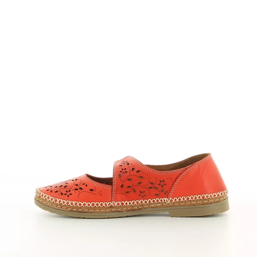 Image (4) de la chaussures Altex - Ballerines Rouge en Cuir
