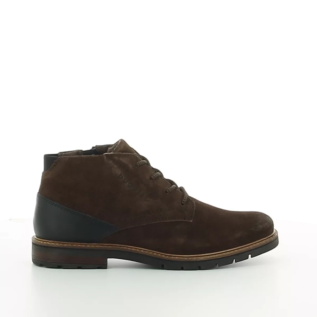 Image (2) de la chaussures Bugatti - Bottines Marron en Cuir nubuck