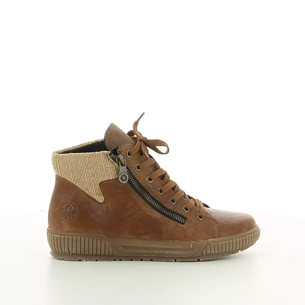 Image (2) de la chaussures Rieker - Bottines Cuir naturel / Cognac en Cuir