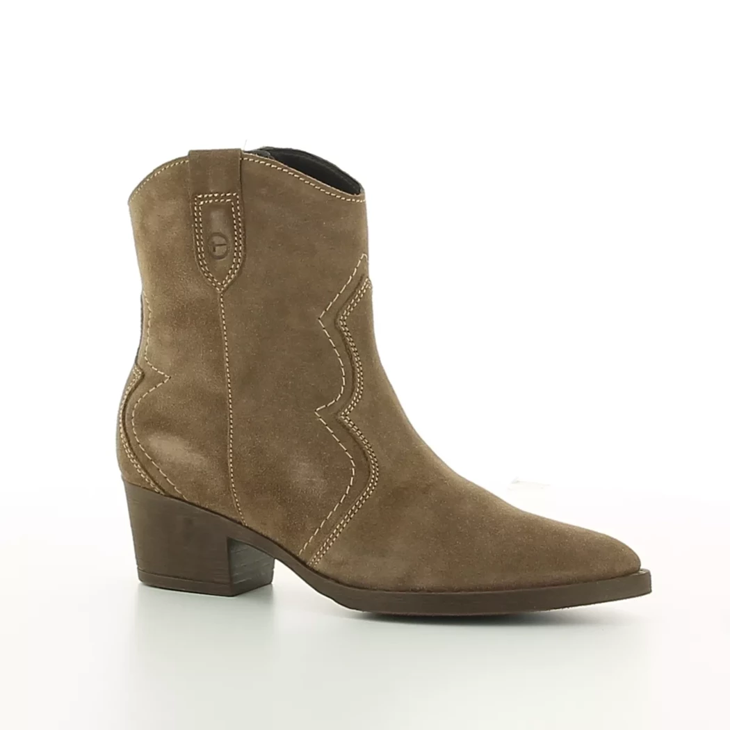 Image (1) de la chaussures Tamaris - Boots Taupe en Cuir nubuck