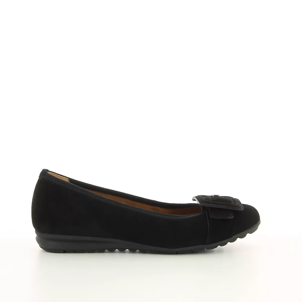 Image (2) de la chaussures Gabor - Ballerines Noir en Cuir nubuck