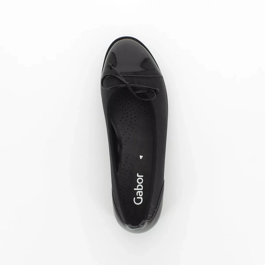 Image (6) de la chaussures Gabor - Ballerines Noir en Textile