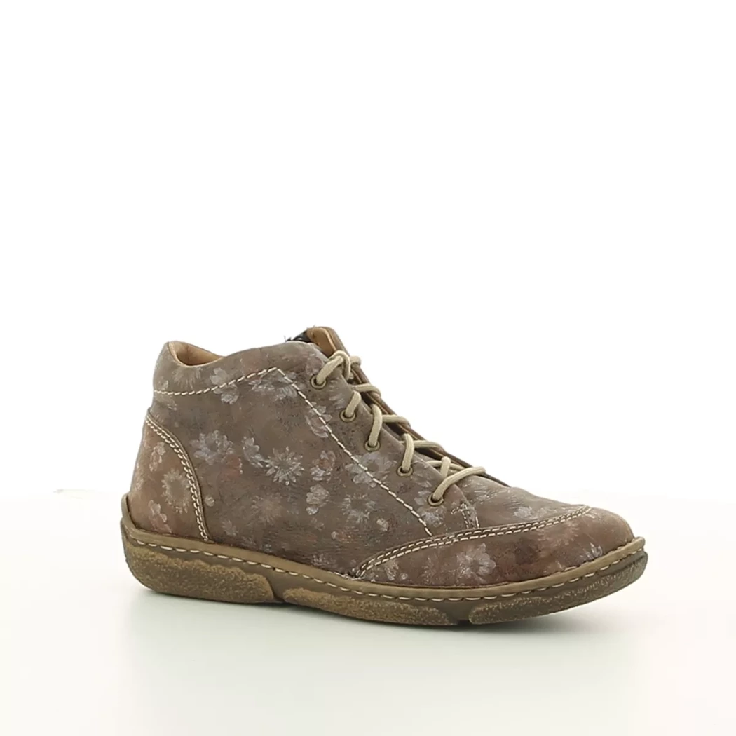 Image (1) de la chaussures Josef Seibel - Bottines Taupe en Cuir nubuck