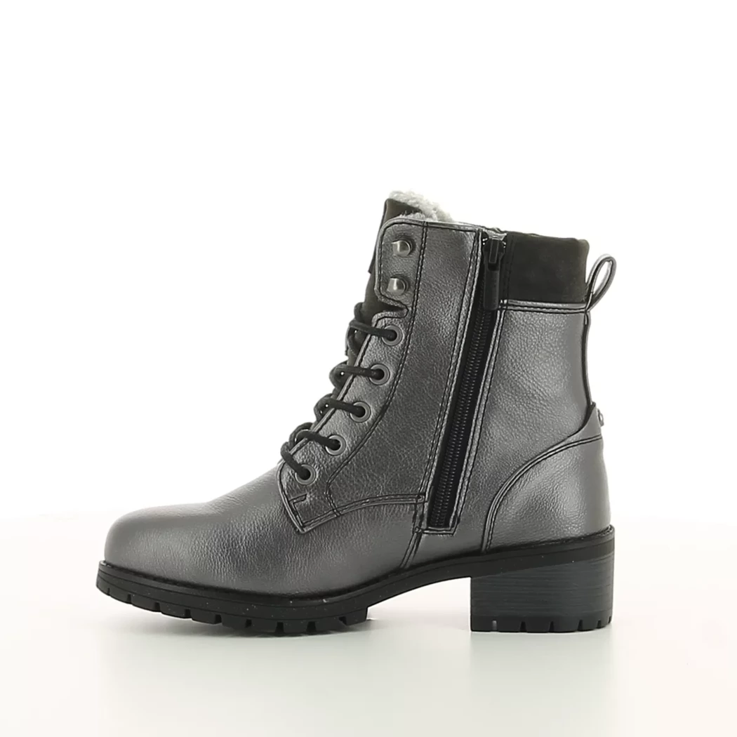 Image (4) de la chaussures Mustang - Bottines Gris en Cuir synthétique Image (4) de la chaussures Mustang - Bottines Gris en Cuir synthétique