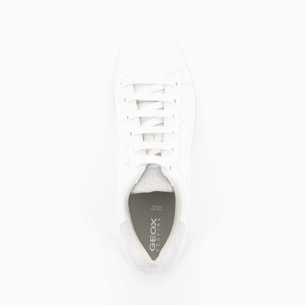 Image (6) de la chaussures Geox - Baskets Blanc en Cuir