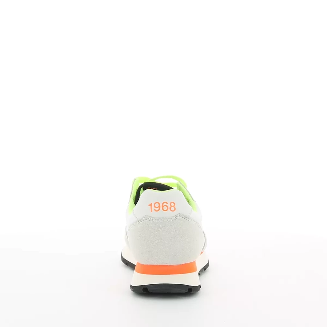 Image (3) de la chaussures Sun68 - Baskets Blanc en Cuir nubuck