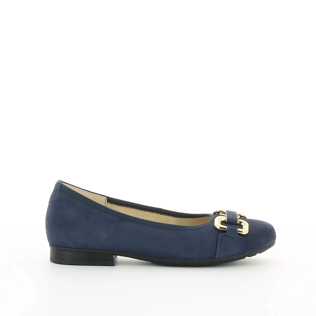 Image (2) de la chaussures Gabor - Ballerines Bleu en Cuir nubuck