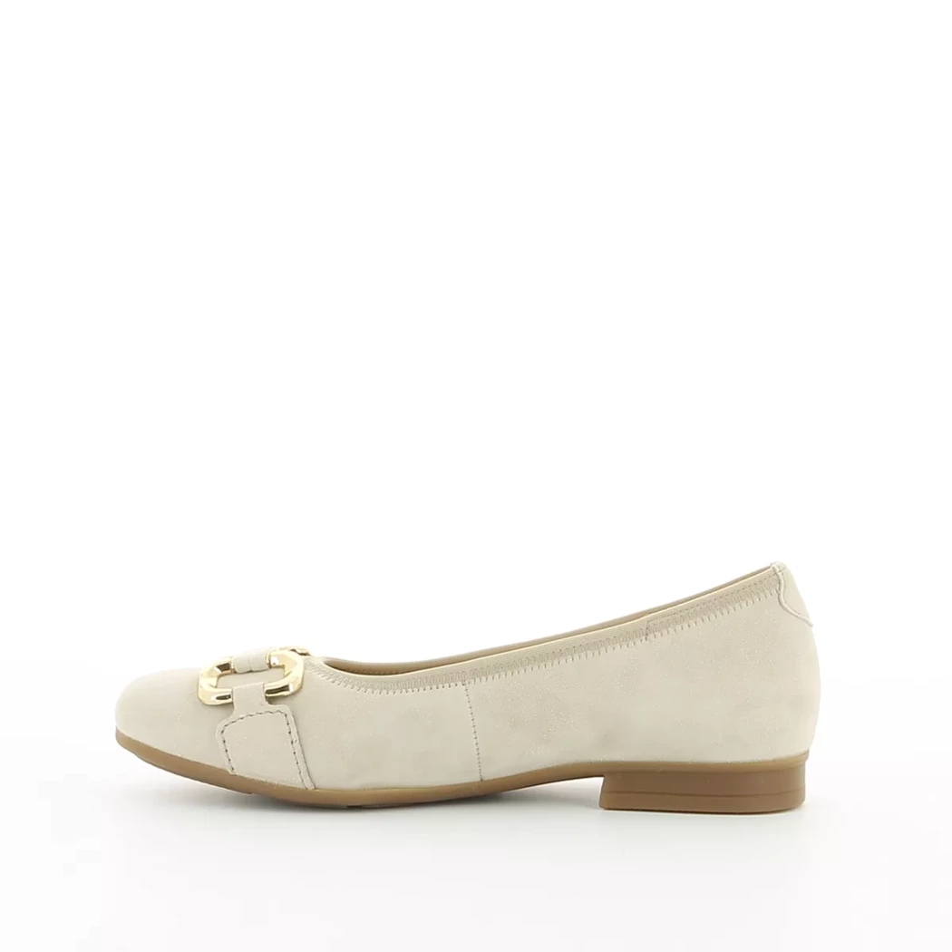 Image (4) de la chaussures Gabor - Ballerines Beige en Cuir nubuck