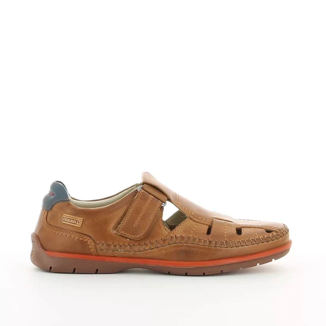 Image (2) de la chaussures Pikolinos - Sandales et Nu-Pieds Cuir naturel / Cognac en Cuir