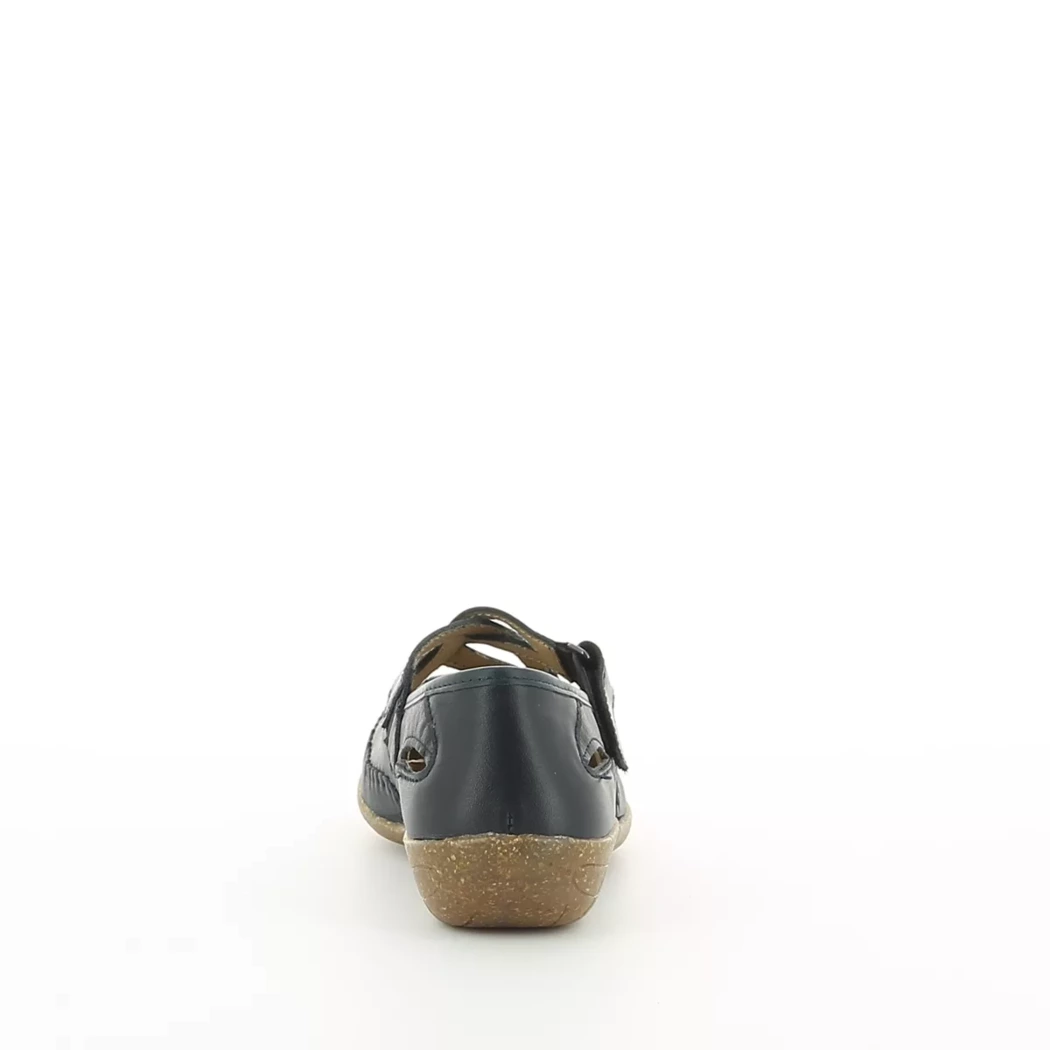 Image (3) de la chaussures Aco Shoes - Ballerines Bleu en Cuir
