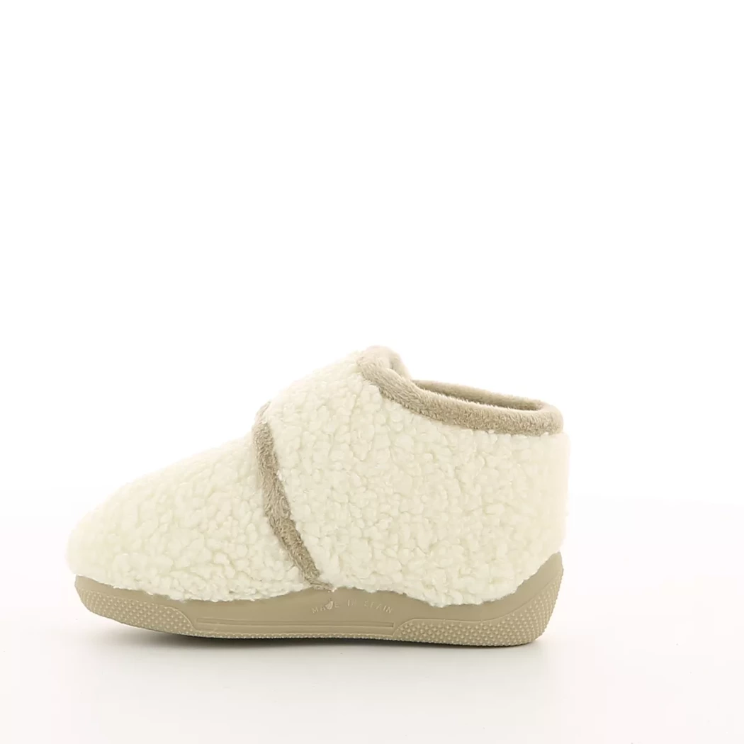Image (4) de la chaussures Off Road - Pantoufles et Chaussons Blanc en Textile