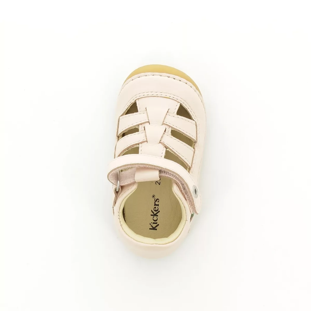 Image (6) de la chaussures Kickers - Bottines ouvertes Rose en Cuir