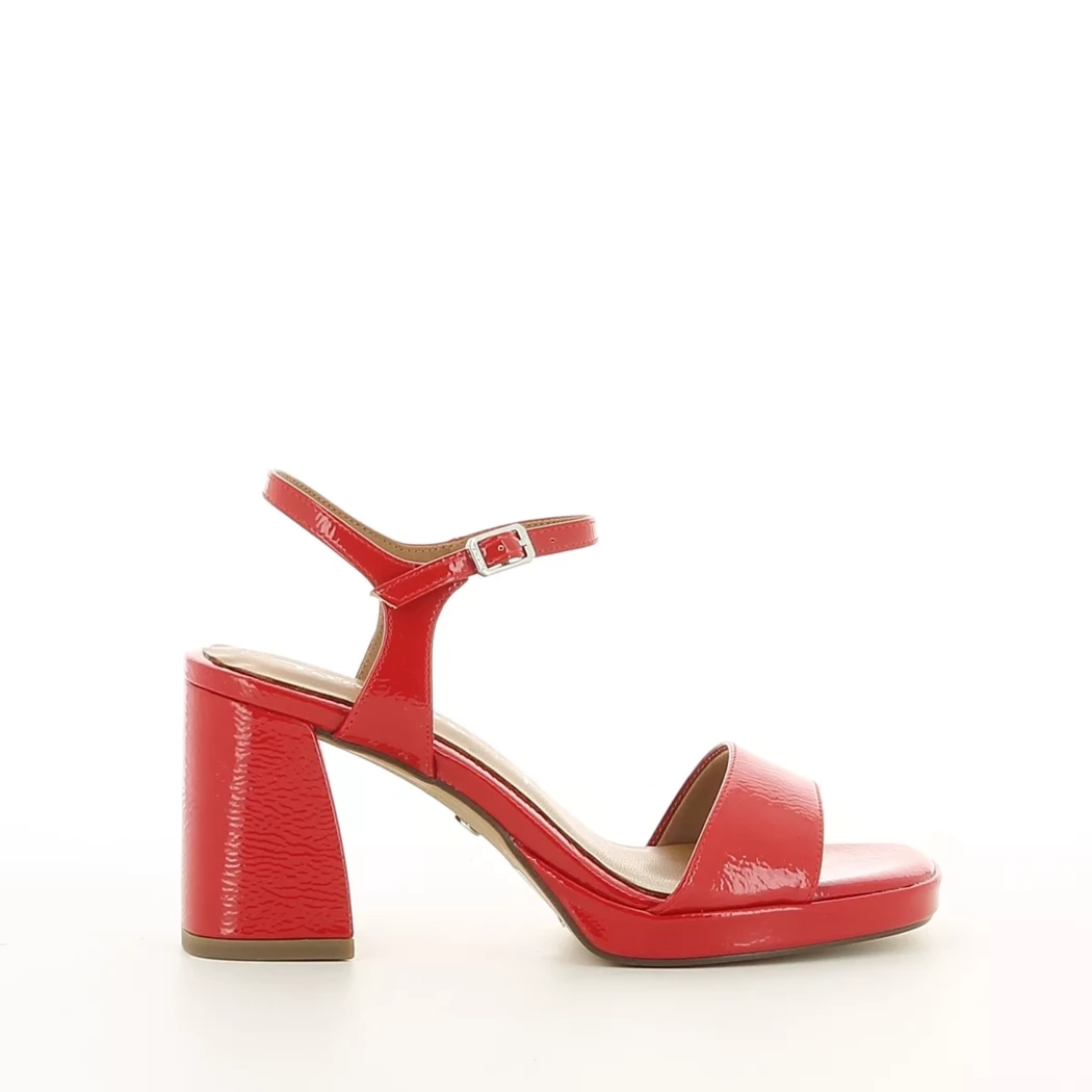 Image (2) de la chaussures Tamaris - Sandales et Nu-Pieds Rouge en Cuir synthétique