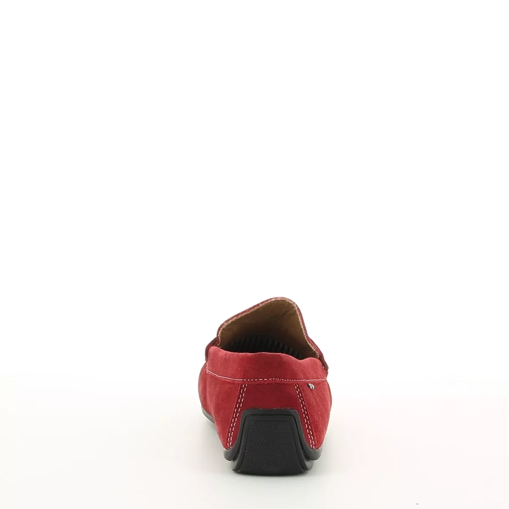 Image (3) de la chaussures Midtown District - Mocassins Rouge en Cuir nubuck
