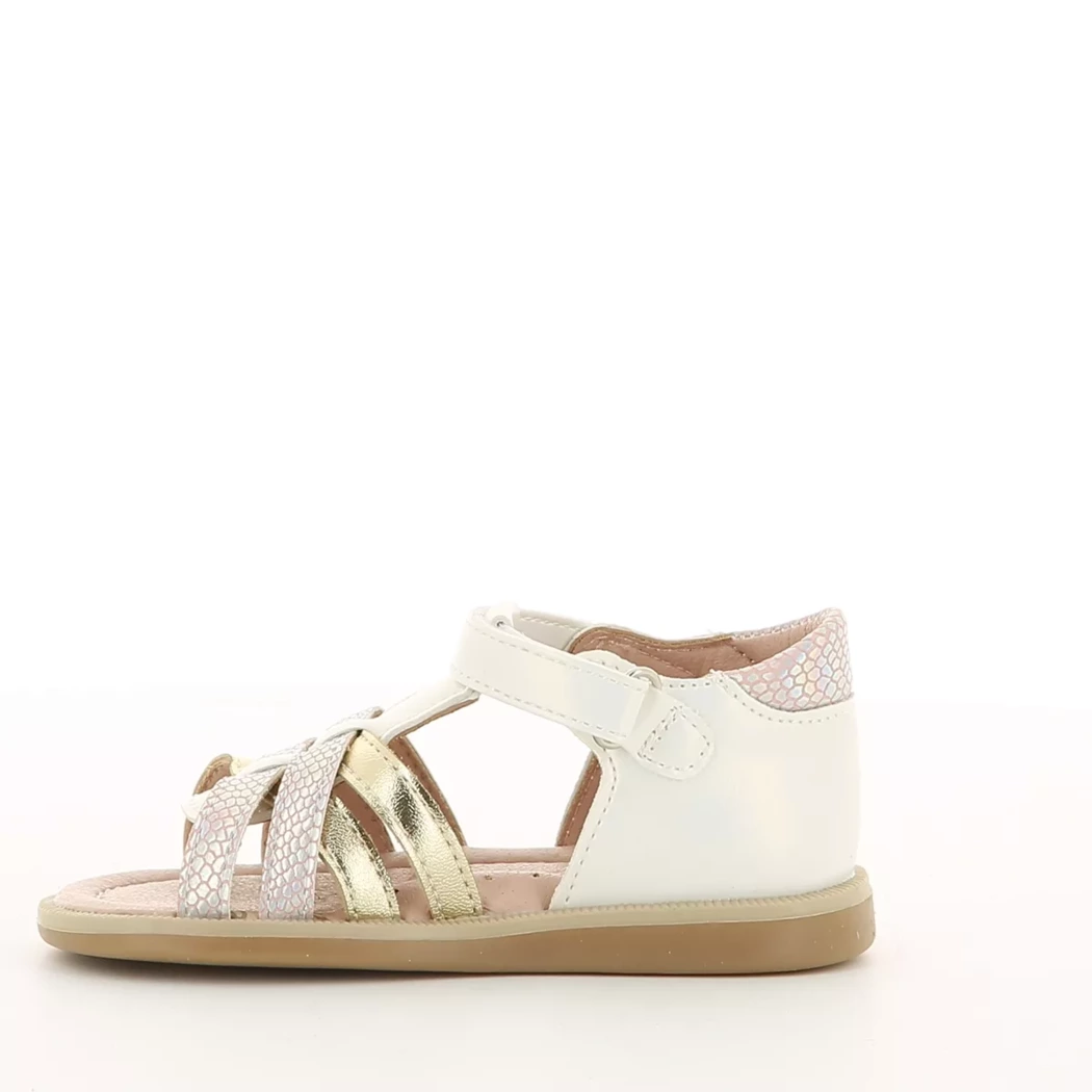 Image (4) de la chaussures Pretty Stories - Sandales et Nu-Pieds Blanc en Cuir synthétique