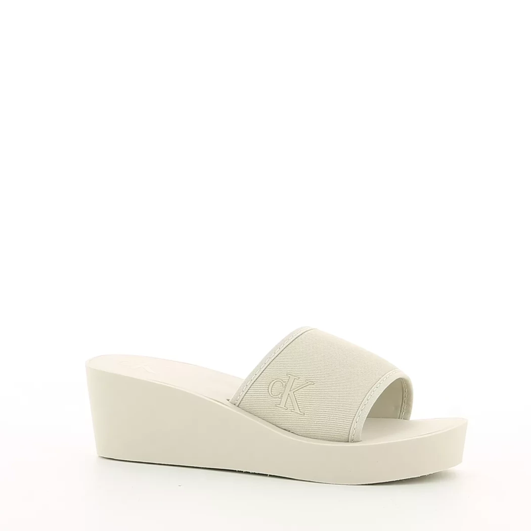 Image (1) de la chaussures Calvin Klein - Tongs et Plage Beige en Textile Image (1) de la chaussures Calvin Klein - Tongs et Plage Beige en Textile