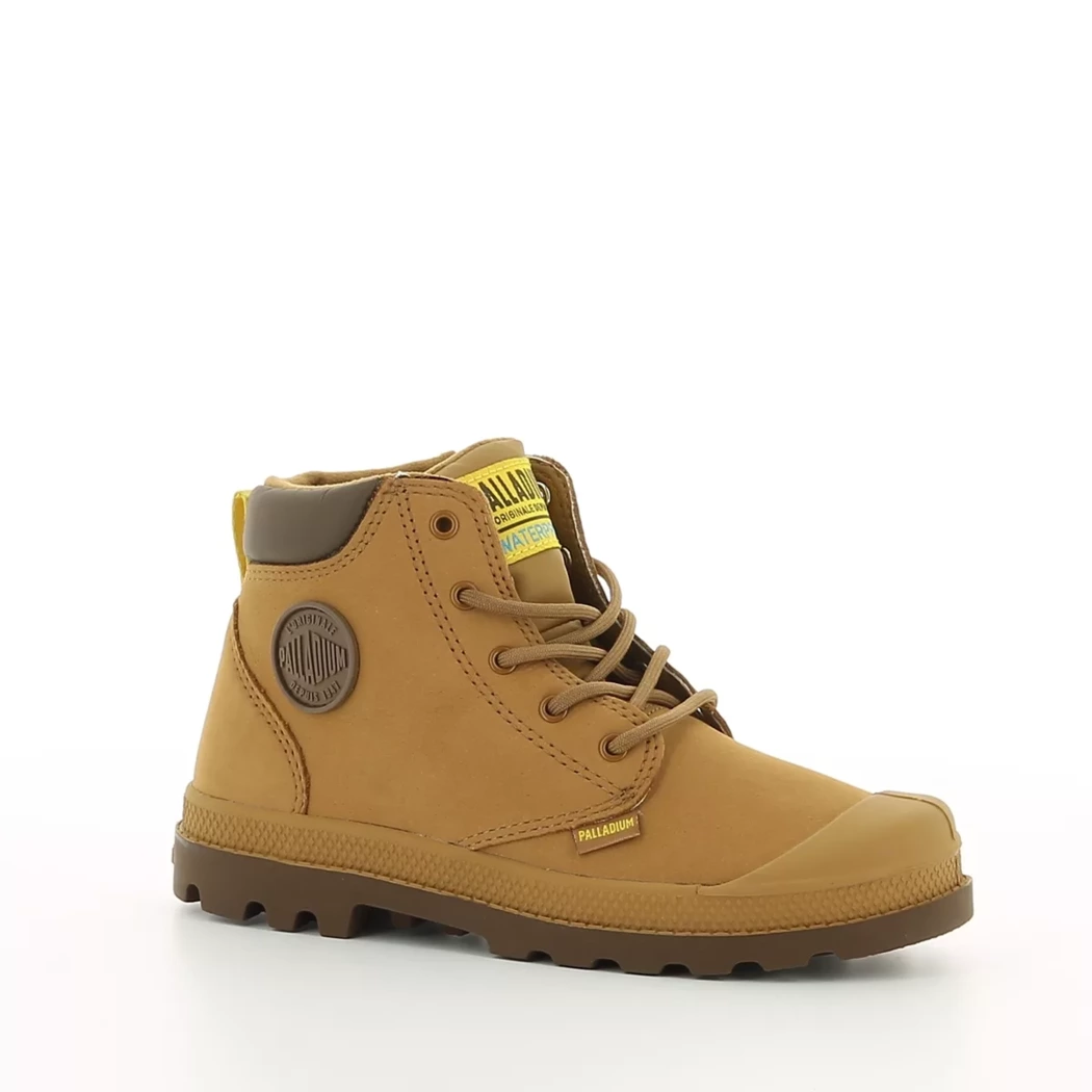 Image (1) de la chaussures Palladium - Bottines Cuir naturel / Cognac en Cuir nubuck
