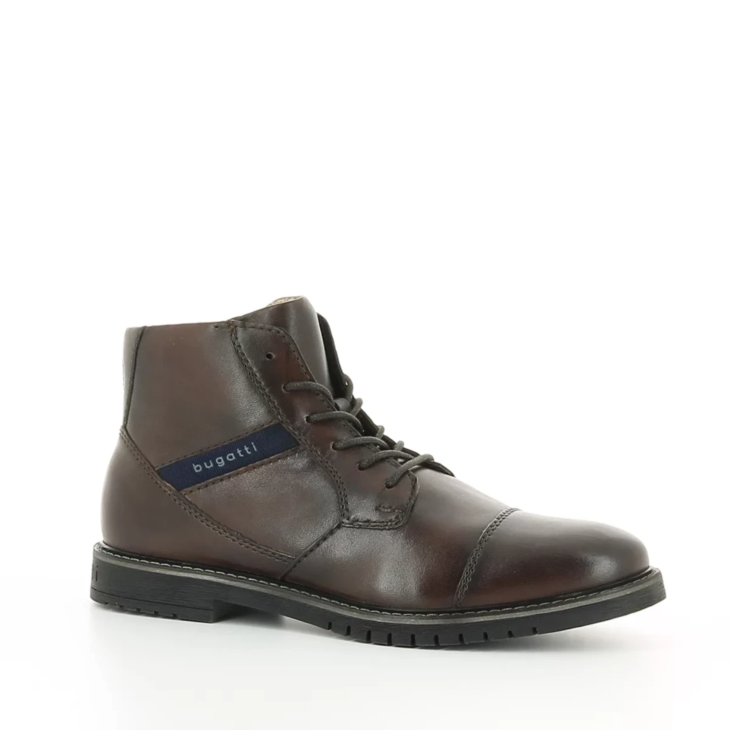 Image (1) de la chaussures Bugatti - Bottines Marron en Cuir Image (1) de la chaussures Bugatti - Bottines Marron en Cuir
