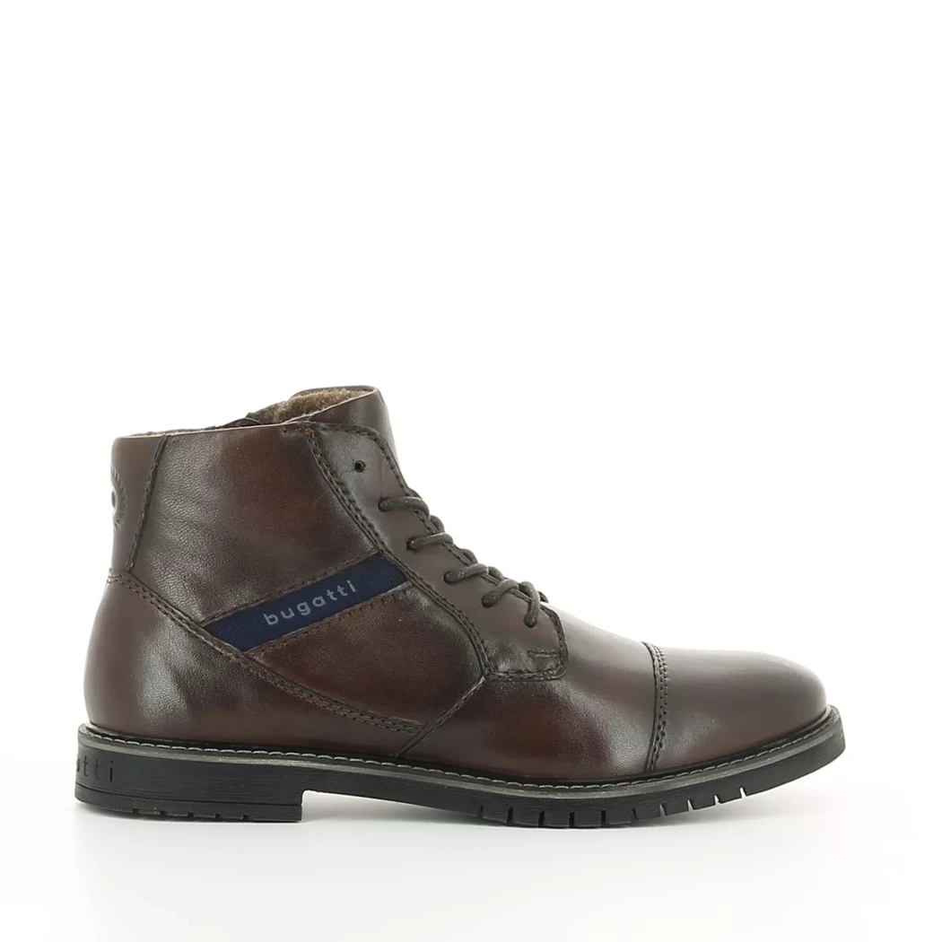 Image (2) de la chaussures Bugatti - Bottines Marron en Cuir Image (2) de la chaussures Bugatti - Bottines Marron en Cuir