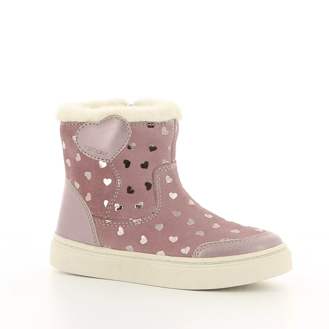 Image (1) de la chaussures Geox - Boots Rose en Cuir nubuck Image (1) de la chaussures Geox - Boots Rose en Cuir nubuck