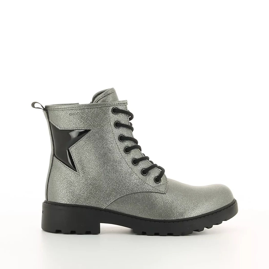Image (2) de la chaussures Geox - Bottines Gris en Cuir synthétique Image (2) de la chaussures Geox - Bottines Gris en Cuir synthétique