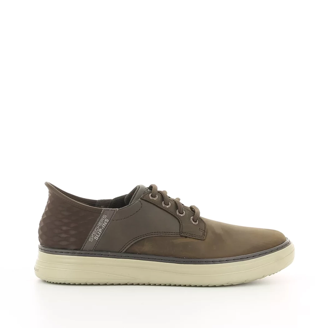 Image (2) de la chaussures Skechers - Baskets Marron en Cuir synthétique